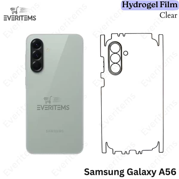 Samsung Galaxy A56 Clear Hydrogel Back Film – 360° Protection, Self-Healing, Scratch-Resistant