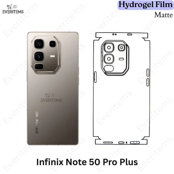 Infinix Note 50 Pro Plus Matte Hydrogel Back Film with 360° Protection