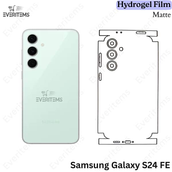 Samsung Galaxy S24 FE Matte Hydrogel Film / Back Shield with 360° Protection and Self-Healing TPU