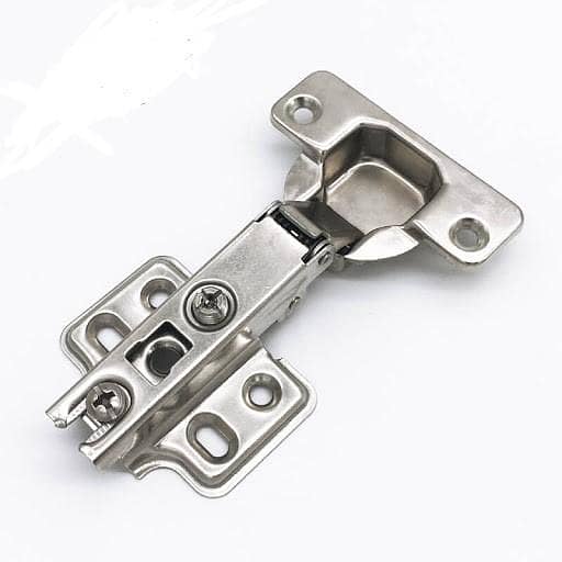 Kitchen Hydraulic Hinges for Cabinets with Soft-C Close (Set of 2) – Metal, Full Bend, Hydraulic System