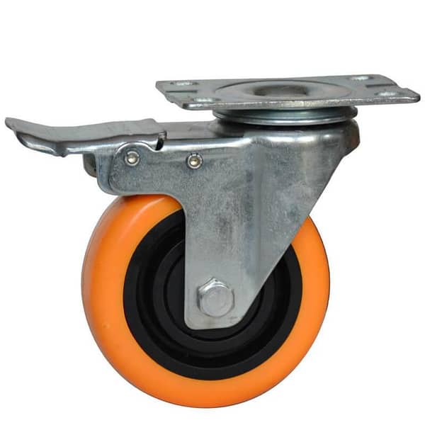 Caster Wheels 3 Inch, Set of 4 | Up to 300 kg Capacity, Front Lock, 360° Rotation