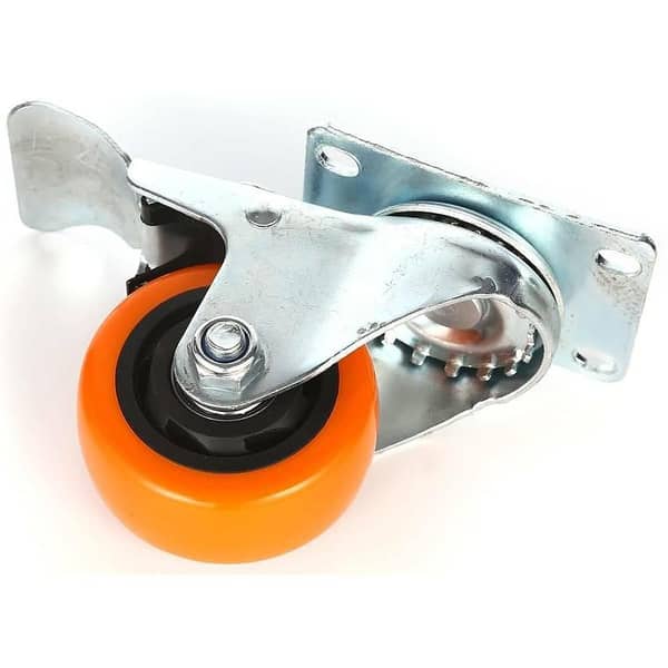 Caster Wheels 4 Inch, Set of 4, 360° Rotation with 2 Braked and 2 Non-Braked