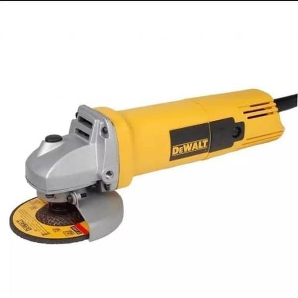 Angle Grinder 4 Inch, 800W, 220V with Pure Copper Winding, Yellow, Back Switch
