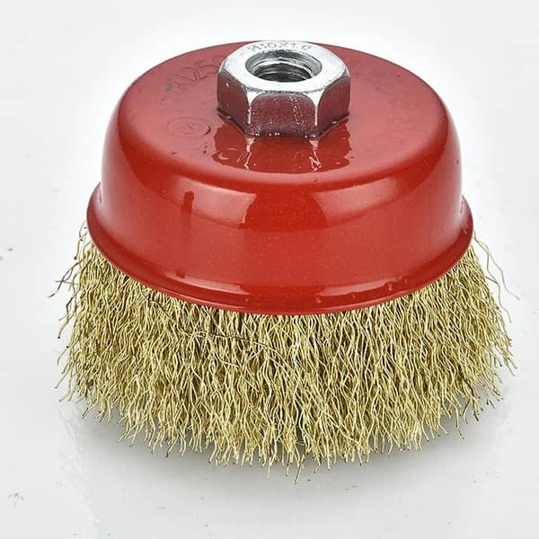 Crimped Wire Brush for 5-Inch Grinder (Soft Wire) - Rust Removal