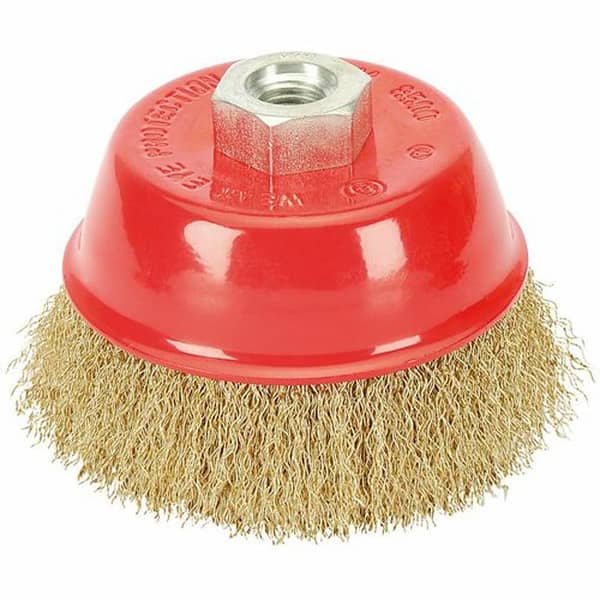 Crimped Wire Brush, Soft Wires, 4-Inch for 4-Inch Grinder