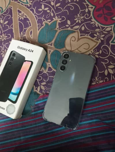 Samsung A24 official pta approved. dual sim. with box for sale. 8/128