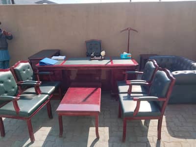 Exective Table_Side Table_Vistor Chairs_Center Table_Sofa set 2 seater