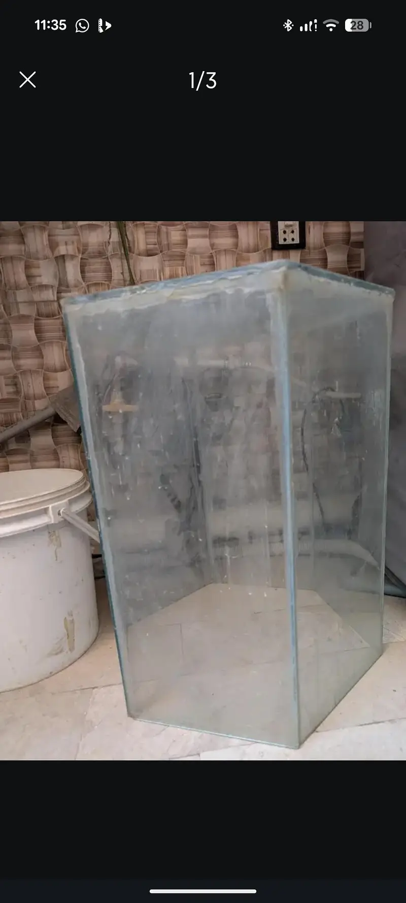 Diamond hexagonal shape medium size aquarium. — photo 2