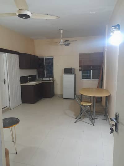 Fully Furnished 1 Bedroom With Attached Bathroom N Lounge, Peaceful N Secured, Line Sweet Water, Car Parking, Boundary Wall Project