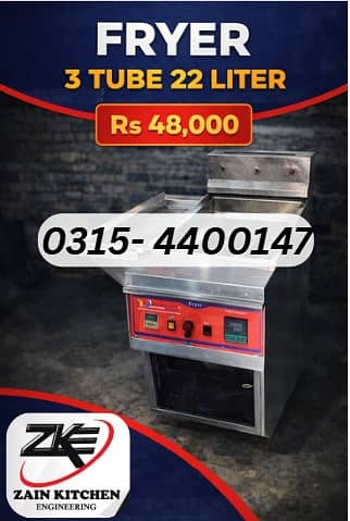 Fryer 3 Tube 22 Liter – Commercial Fast Food Fryer