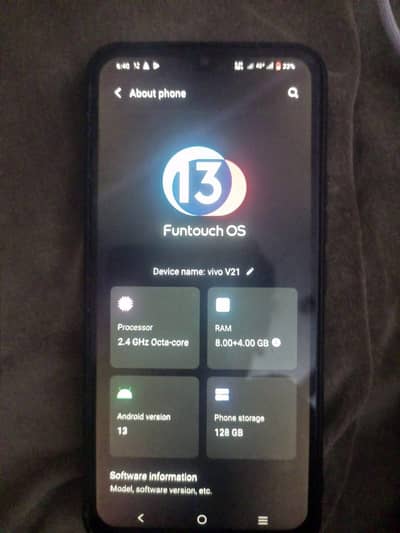 Vivo V21 60fps PUBG mobile only back crack  All ok set read descr