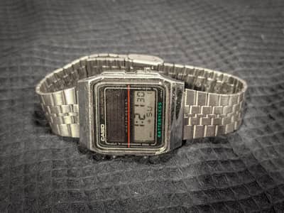 Casio AL 180 batteryless vintage digital watch