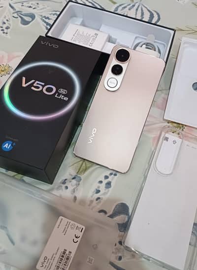 Vivo V50 Lite 5g 12/256 Complete Box Urgent Sale Connect Wtp No