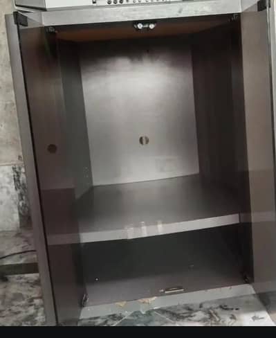 tv with trolley with remote control