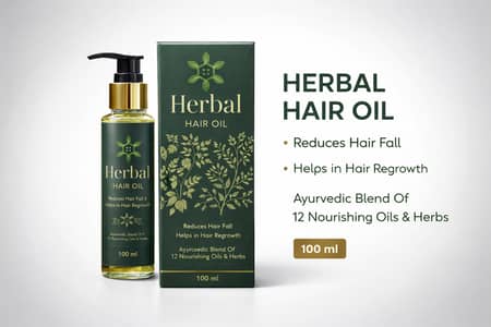 Herbal Hair Oil – Natural Care for Stronger, Healthier Hair