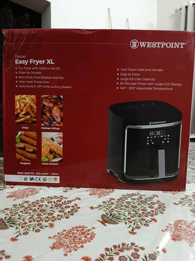 West Point deluxe air fryer WF-5257 6.0 L