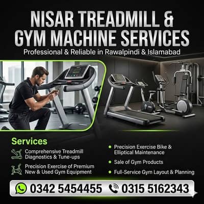 treadmill repair / Treadmil sale / All Gym Machine Repair service