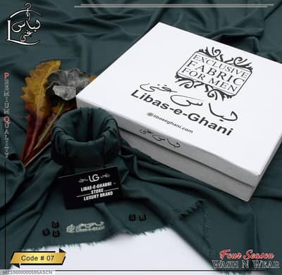 Men's unstitched wash and wear plain suit Perimum Quality