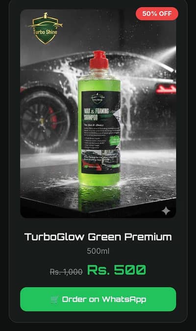 WAX & FOAMING SHAMPOO