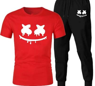 Men Graphic Sublimation Track Suit Red Black Medium to XL