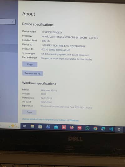 Dell Latitude i5 4300u