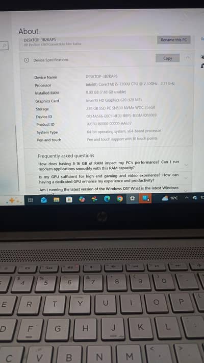 Core I5 8th generation