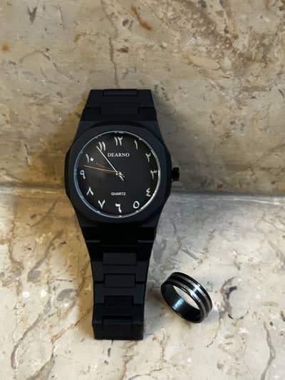 Arabic aura watch - by DEARNO + one ring