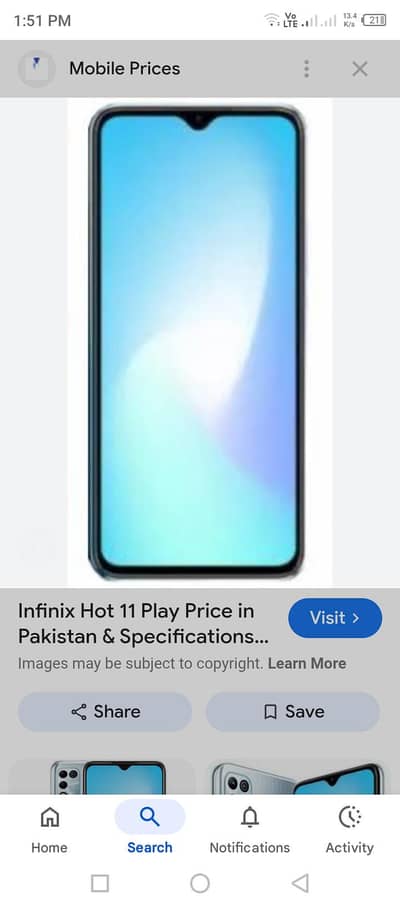Infinix hot 11 Play