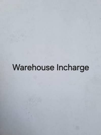 Warehouse Incharge