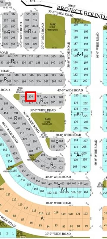 Main Road Location Plot of Block D