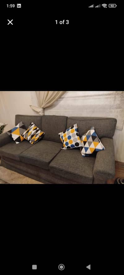 3 seater X2 sofas for sale