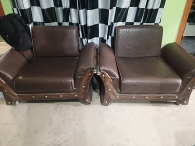 2 single sofas for sale in B17 Islamabad condition 9/10