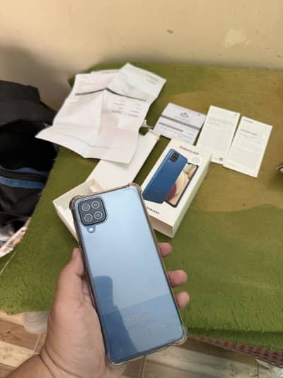 Samsung galaxy A12 4/64 condition 10/10 complete box accessories