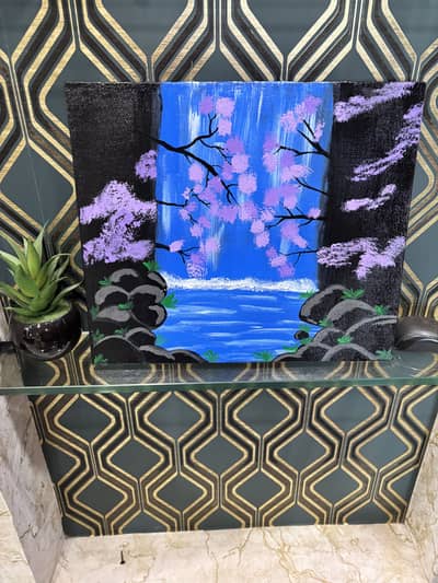 Waterfall painting