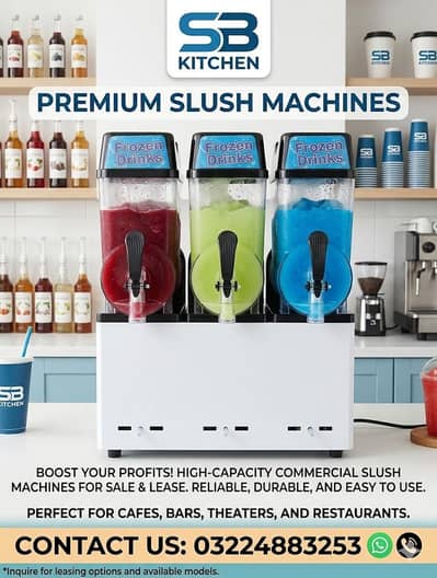 Slush Machine Pizza Deck Oven Fast food Fryer Hot plate Dough Mixer