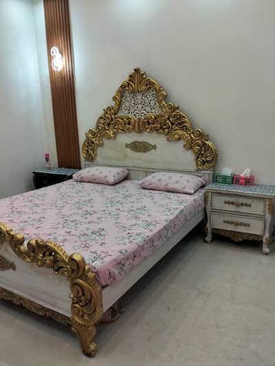 Bed Set For Sale _Sheesham Double Bed _KIng Size Bed With 2 Side Table