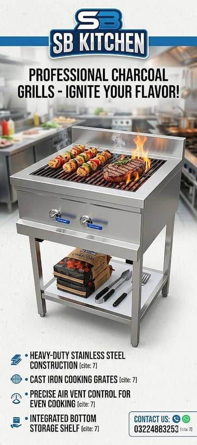 Char Caol Grill Sluh used new Pizza Oven pan tawa ice cream Fryer