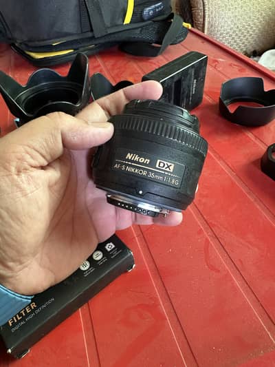 Nikon 35mm 1.8G, Yongnuo 50mm 1.8G, Tripod DYNEX TRP60, BRESSER BR2250