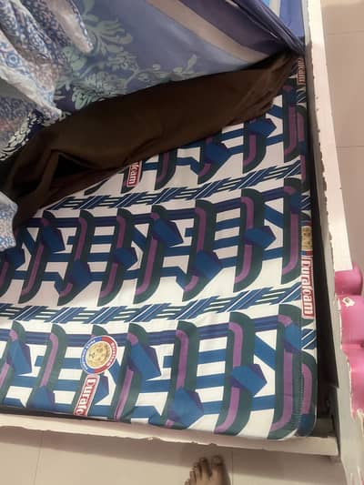 Girl bed dressing side tables and big almari