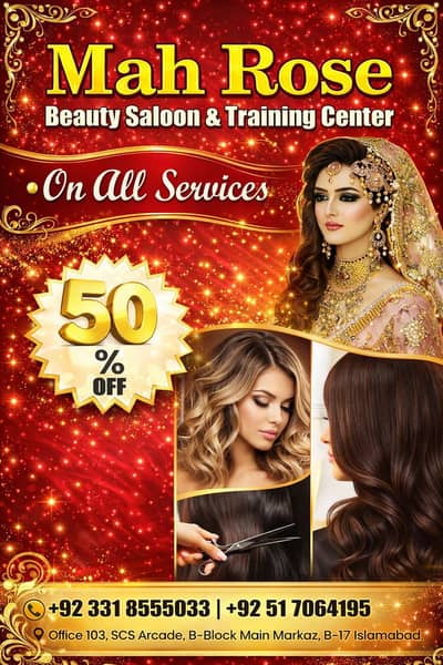Threading, facial, Bridal makeup, Beauty salon, with discounted rates