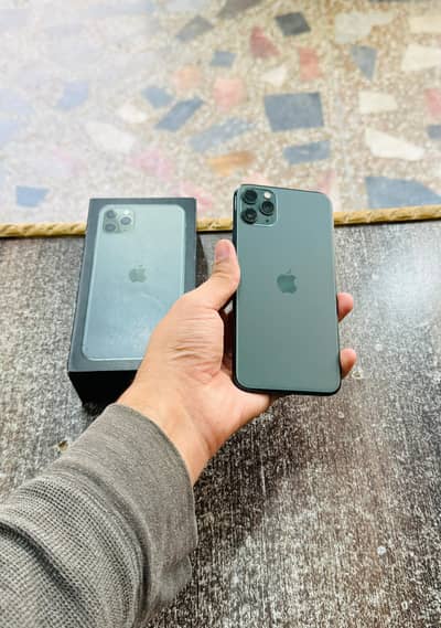 iphone 11 Pro Max with Box 256GB PTA Approved 82 Genuine Health