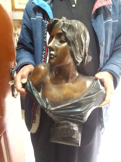 Antique Bronze sculpture with brown patina