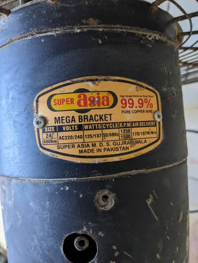 Super Asia 24 inch mega Fan