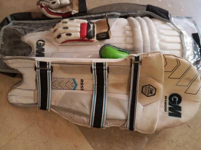 cricket pads GM orignal gloves slazenger and guard