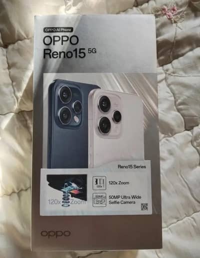 Oppo Reno 15 5g just box open only for sale in brand-new condition