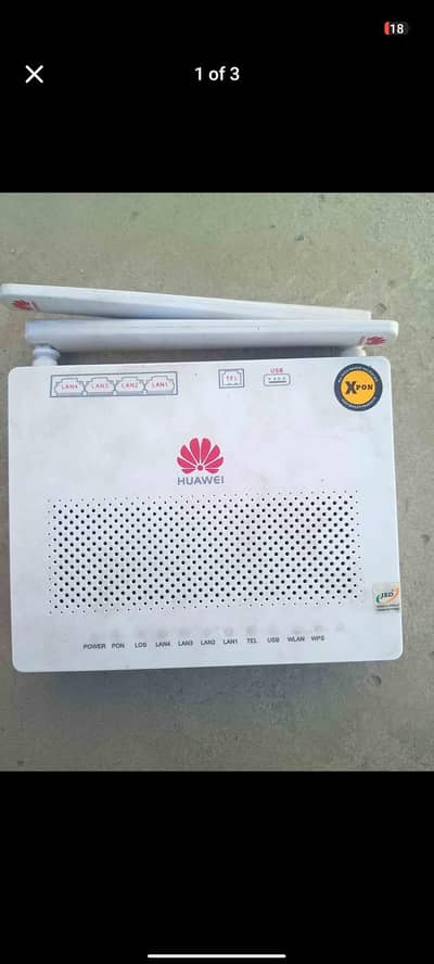 Huawei XPON Fiber Router – Dual Band WiFi, 4 LAN Ports, Used / Quetta