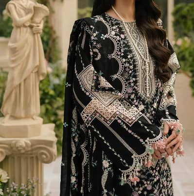 Bin Ilyas Embroidered Lawn 3pc