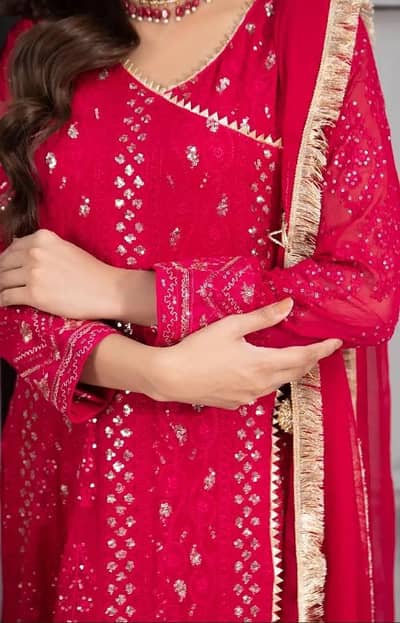 long farok and dupatta