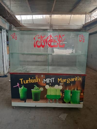 Ready to start Margarita and Juice Counter 5.6 X 5.6 X 2.6 (stone Top)