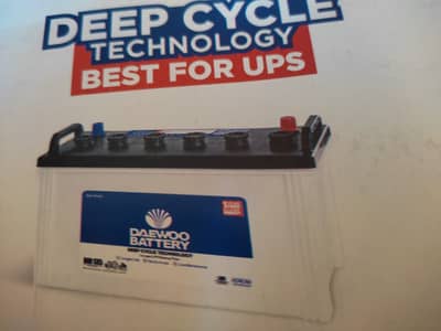 Used Daewoo DIB-180 Deep Cycle Battery for sale Good for UPS/solar